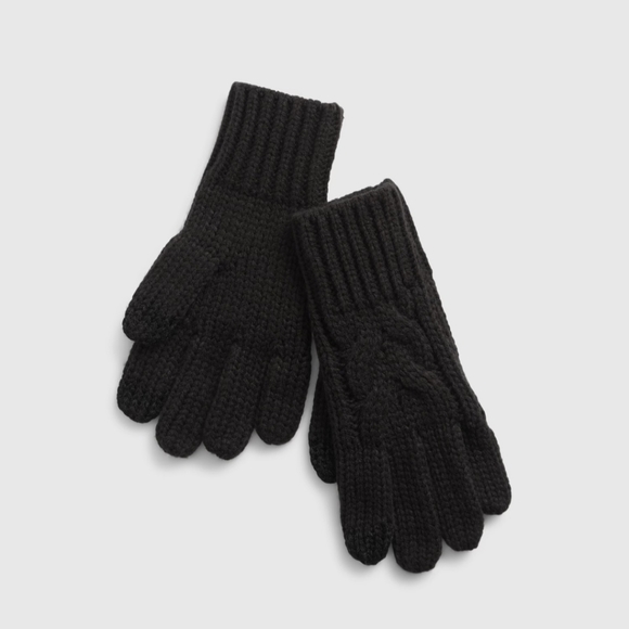 NWT - Gap Girls Cable Knit Hat (S/M) and Matching Touchscreen Gloves (M) - Picture 3 of 3